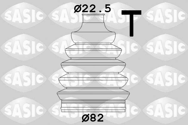 SASIC Drivaksel Manchetsæt 1904045 hjulsidet for OPEL DACIA