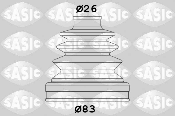 SASIC Drivaksel Manchetsæt 1906017 gearkasse-monteret for OPEL