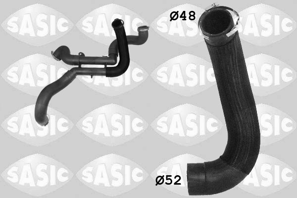 SASIC Ladeluftslange 3330031 afgang for PEUGEOT