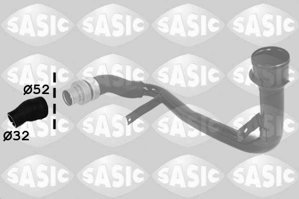 SASIC Ladeluftslange 3330054 oppe for FIAT PEUGEOT