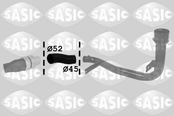SASIC Ladeluftslange 3330055 afgang for FIAT PEUGEOT