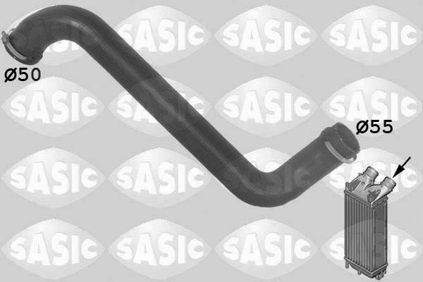 SASIC Ladeluftslange 3334016 Indtag for OPEL RENAULT