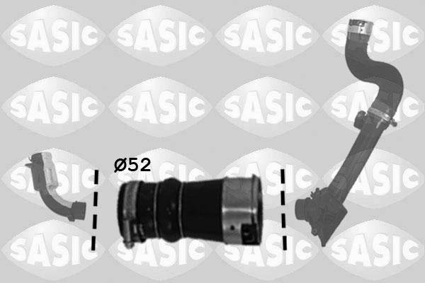 SASIC Ladeluftslange 3334021 afgang for RENAULT