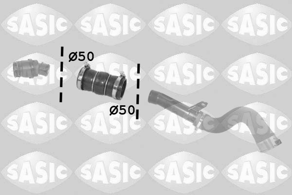 SASIC Ladeluftslange 3334028 afgang for DACIA