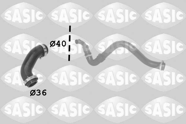 SASIC Ladeluftslange 3334056 afgang for RENAULT