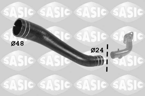 SASIC Ladeluftslange 3336267 afgang for FIAT