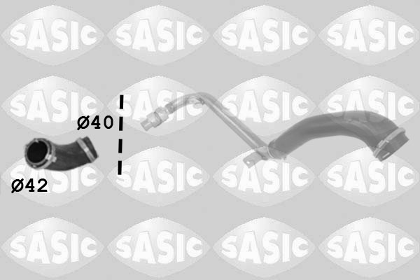 SASIC Ladeluftslange 3336271 afgang for FORD