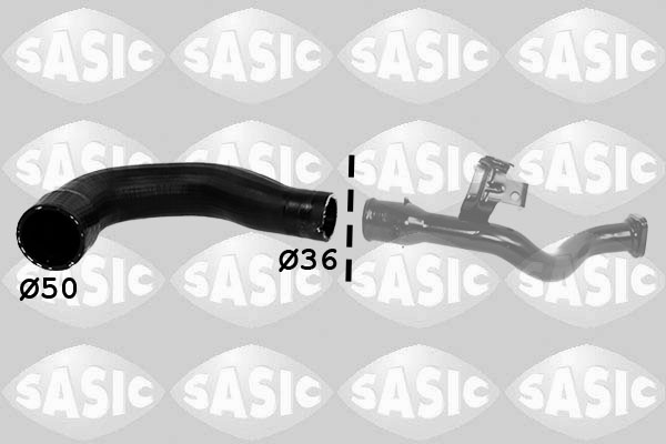 SASIC Ladeluftslange 3336304 afgang for FIAT