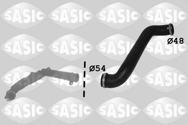SASIC Ladeluftslange 3336308 Indtag for FORD