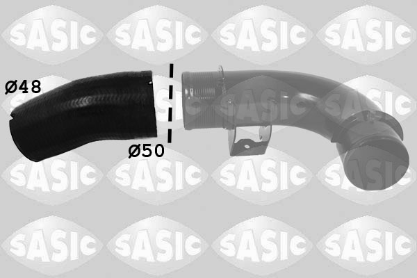 SASIC Ladeluftslange 3336330 afgang for LANCIA