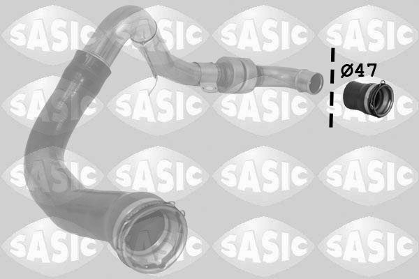 SASIC Ladeluftslange 3334060 afgang for RENAULT