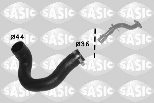 SASIC Ladeluftslange 3336364 afgang for FIAT