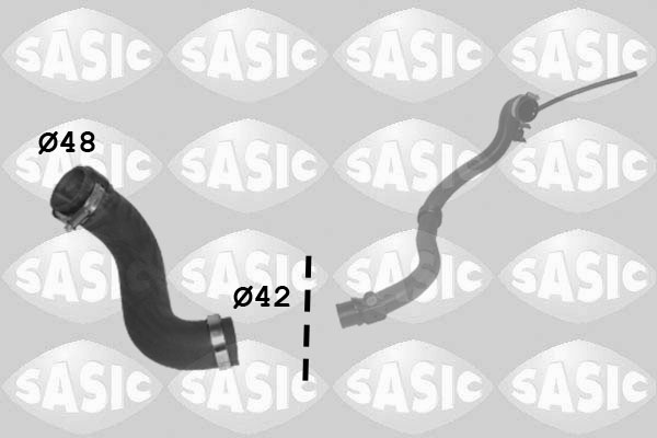 SASIC Ladeluftslange 3334065 afgang for RENAULT