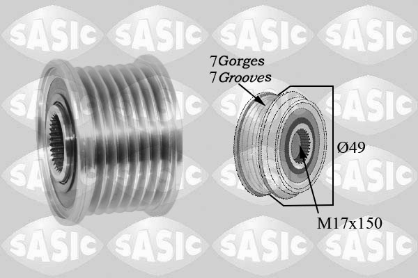 SASIC Generator friløbskobling 1676028 for NISSAN