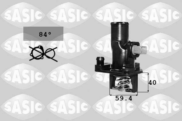 SASIC Termostat, kølemiddel 3300002 for VOLVO PEUGEOT