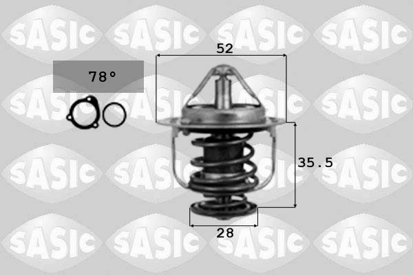 SASIC Termostat, kølemiddel 9000075 for HONDA ROVER