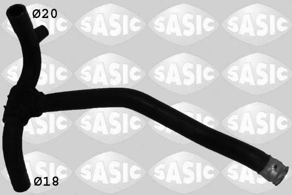 SASIC Kølerslange 3400122 midten til højre for PEUGEOT