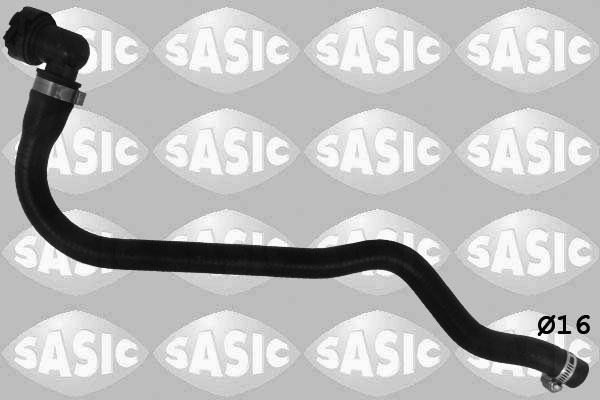 SASIC Kølerslange 3400171 midten til højre for PEUGEOT