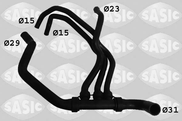 SASIC Kølerslange 3404032 nede til venstre for RENAULT