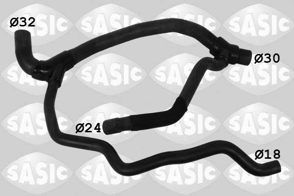 SASIC Kølerslange 3404036 nede til venstre for RENAULT