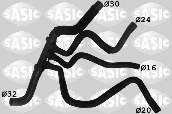 SASIC Kølerslange 3404122 nede til venstre for RENAULT