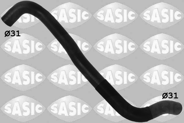 SASIC Kølerslange 3404146 oppe til højre for DACIA