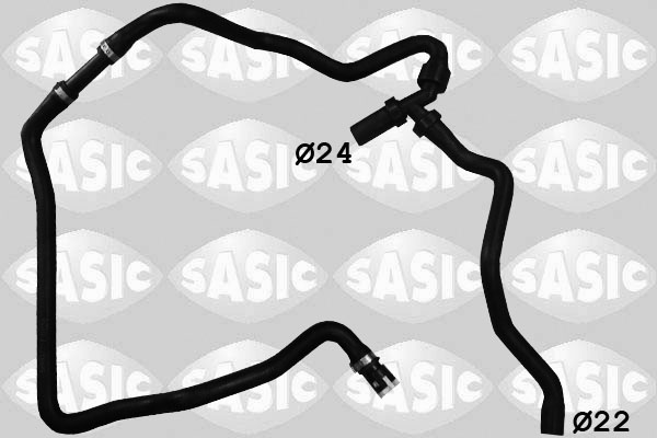 SASIC Kølerslange 3406113 midten til venstre for FORD