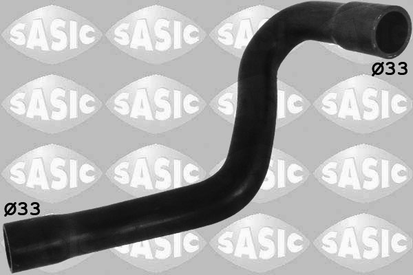 SASIC Kølerslange 3406125 oppe til højre for OPEL