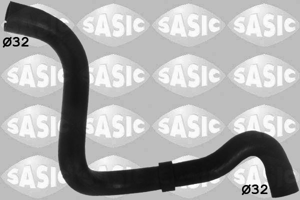 SASIC Kølerslange 3406150 oppe til højre for FORD