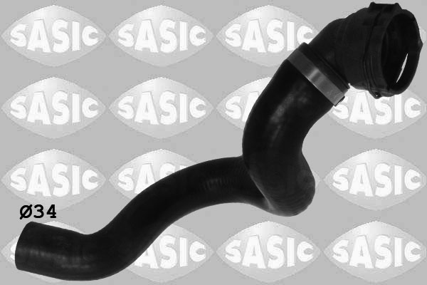 SASIC Kølerslange 3406189 oppe til højre for OPEL