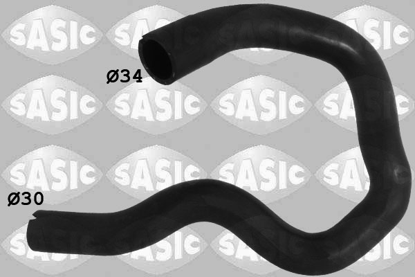 SASIC Kølerslange 3406199 oppe til højre for OPEL