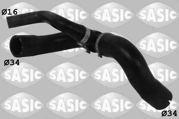 SASIC Kølerslange 3406210 nede til venstre for OPEL