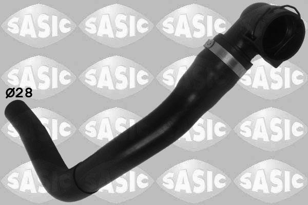 SASIC Kølerslange 3406213 oppe til højre for FIAT