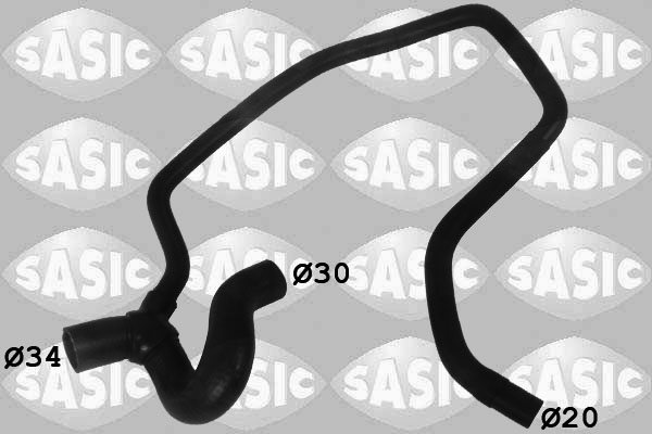 SASIC Kølerslange 3406215 nede til venstre for OPEL