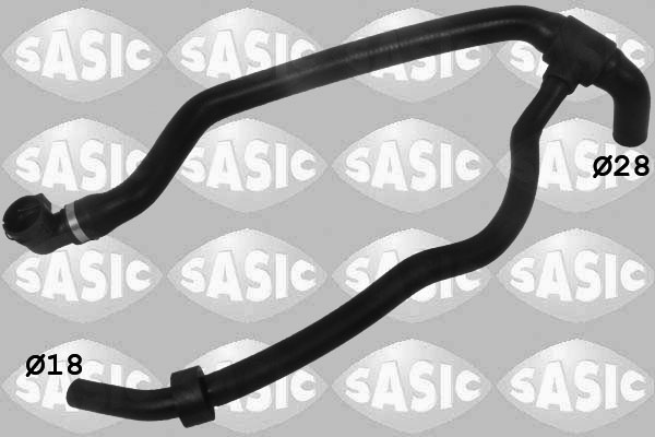 SASIC Kølerslange 3406214 nede til venstre for FIAT