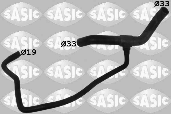 SASIC Kølerslange 3406218 nede til venstre for FIAT