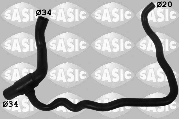 SASIC Kølerslange 3406217 nede til venstre for OPEL