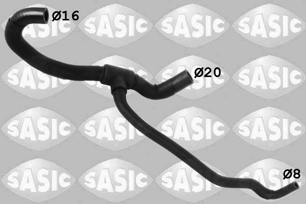SASIC Kølerslange 3406263 midten til højre for OPEL