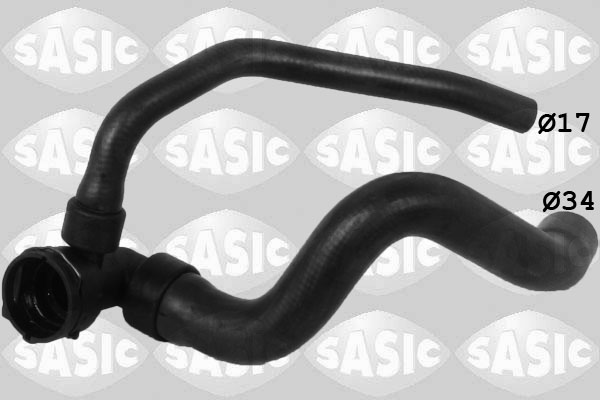 SASIC Kølerslange 3406275 nede til venstre for OPEL