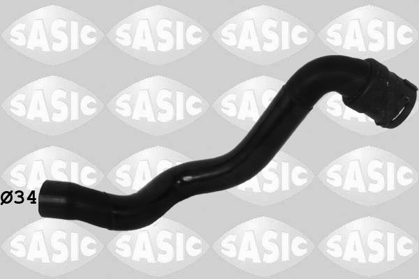 SASIC Kølerslange 3406289 nede til venstre for OPEL