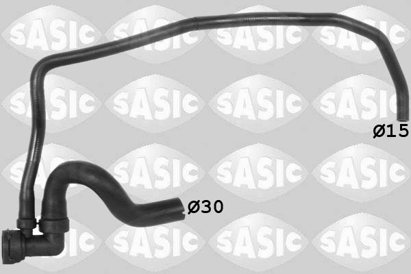 SASIC Kølerslange 3406305 nede til venstre for OPEL