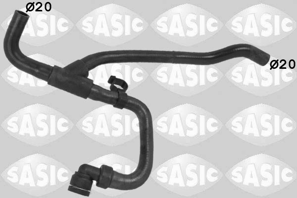 SASIC Kølerslange 3406334 midten til venstre for OPEL