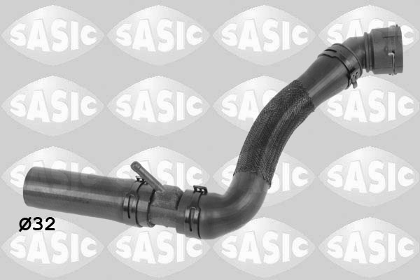 SASIC Kølerslange 3406404 oppe til højre for VW
