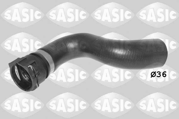 SASIC Kølerslange 3406462 oppe til højre for AUDI
