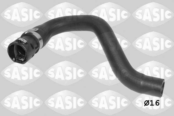 SASIC Kølerslange 3400264 midten til venstre for FIAT CITROËN