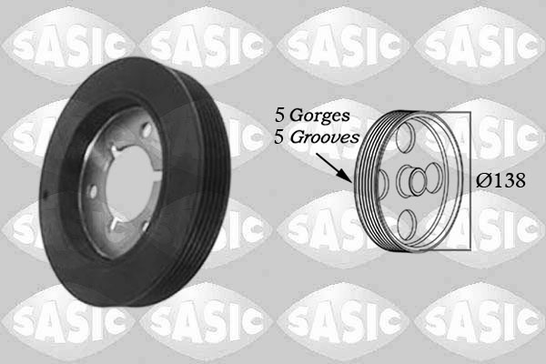 SASIC Remskive, krumtapaksel 2150009 for PEUGEOT