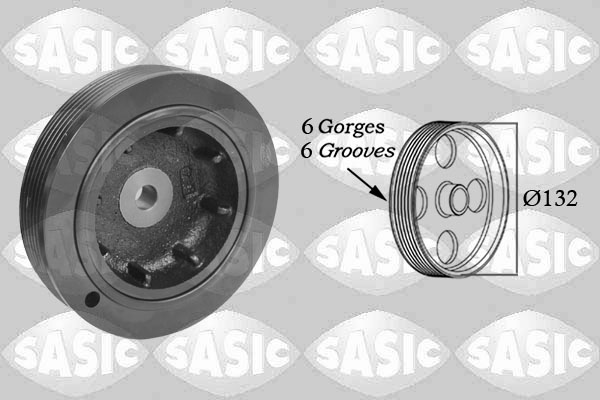 SASIC Remskive, krumtapaksel 2154003 for RENAULT