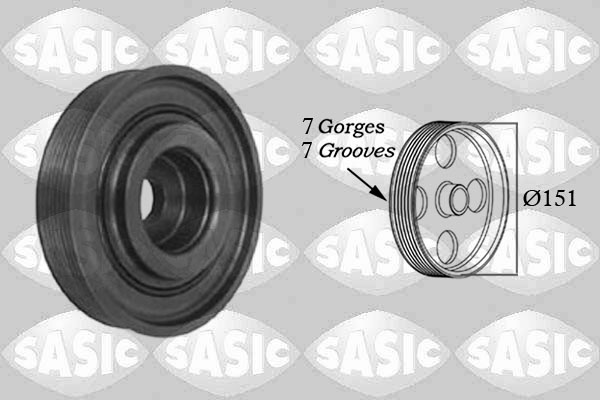 SASIC Remskive, krumtapaksel 2154009 for NISSAN RENAULT SUZUKI