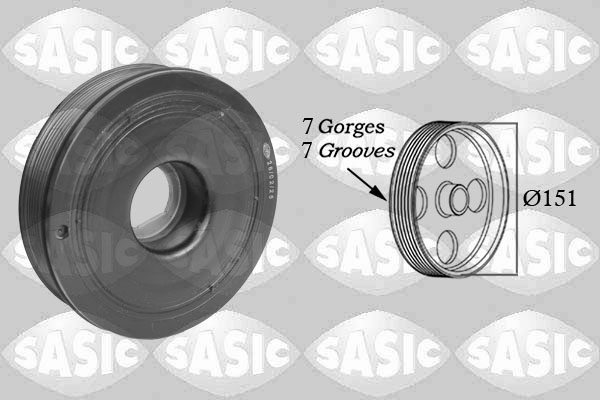 SASIC Remskive, krumtapaksel 2154018 for OPEL NISSAN MERCEDES-BENZ RENAULT