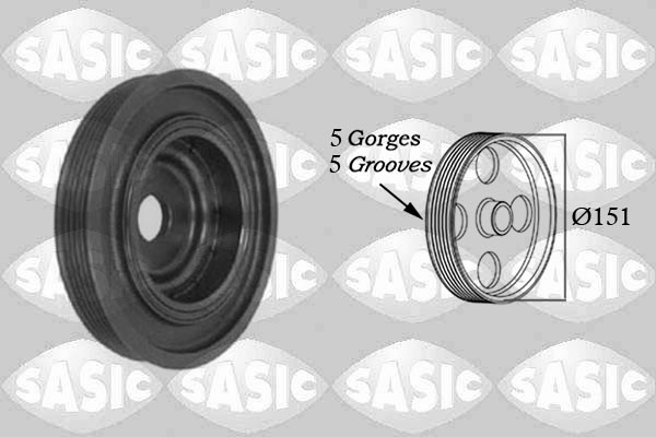 SASIC Remskive, krumtapaksel 2154008 for RENAULT